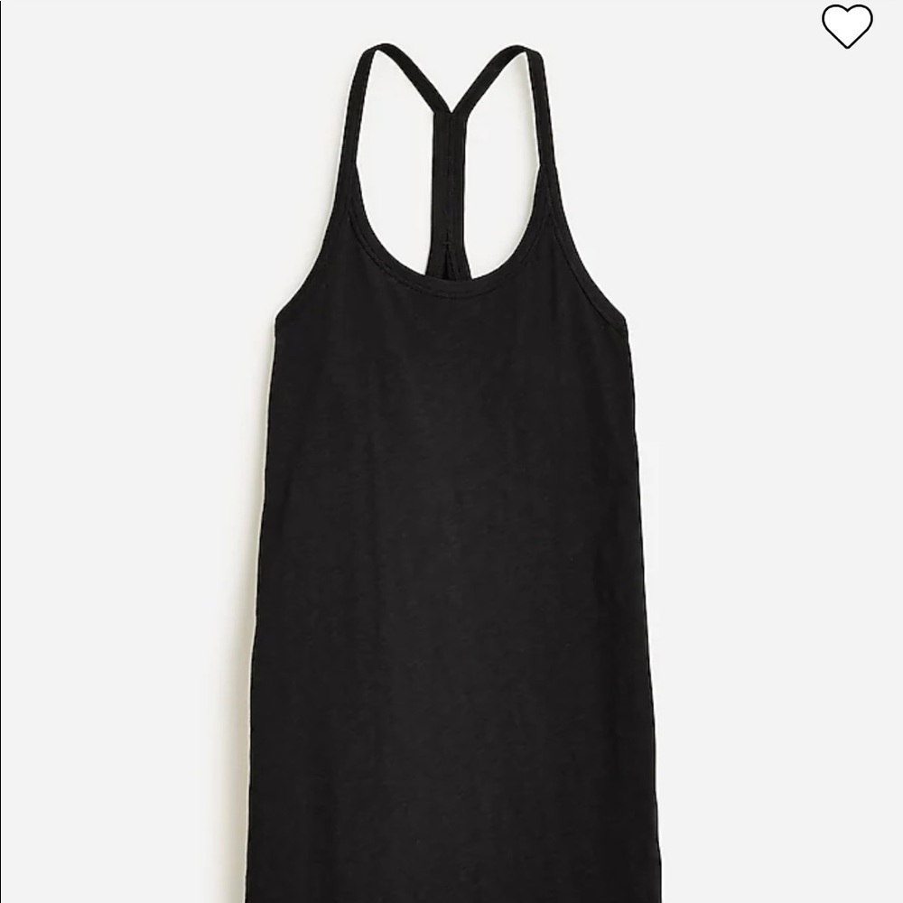 J Crew black slub cotton dress size L NWT